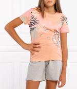 футболка KENZO KIDS - персиковый(K15092)