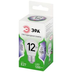 Лампа светодиодная ЭРА GREEN LINE LED P45-12W-865-E27 GL 12Вт шар холодный свет E27 | Лампочки