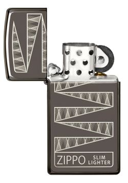 Зажигалка 65th Anniversary Zippo Slim® с покрытием Black Ice® (49709) 5