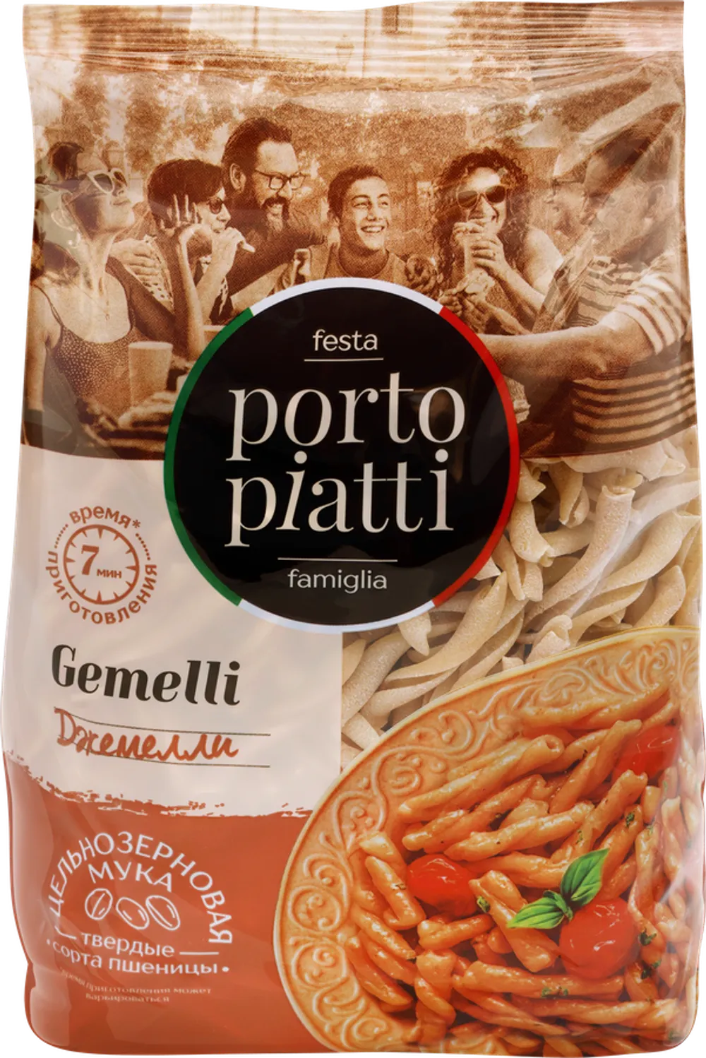Макароны Porto piatti Джемелли 400г