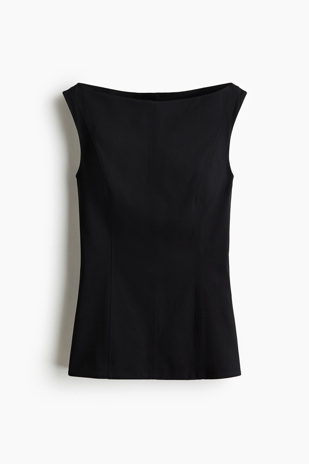 Топ со шнурками и вырезом лодочкой - H&M