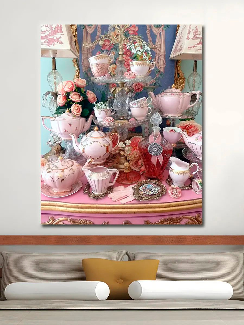 Картина "Кофе и винтаж", галерейная 50х70см 1шт.
