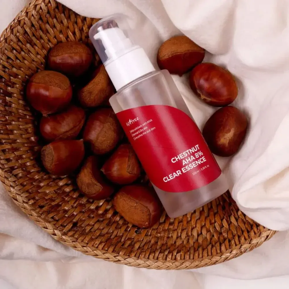 Обновляющая эссенция с АНА-кислотами IsNtree Chestnut AHA 8% Clear Essence 100 мл