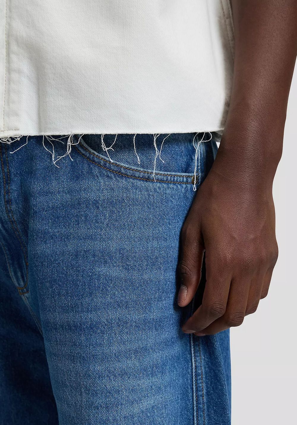 Рубашка DENIM SHIRT WITH ZIPPER 112376578