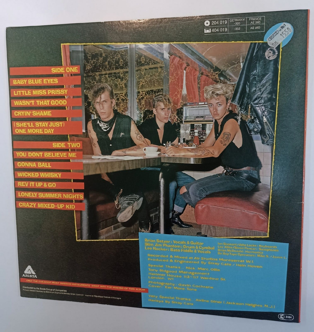 Винтажная виниловая пластинка Stray Cats Gonna Ball (Germany 1981)