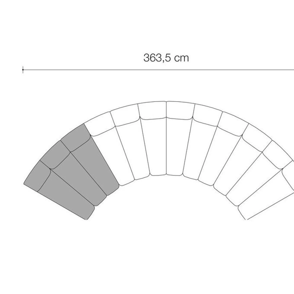 Диван Lando (1 секция) CHAIRS AND SOFAS