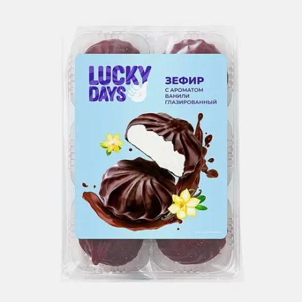 Зефир Lucky Days Ваниль в глазури 175г