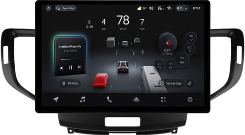 Магнитола для Honda Accord 8 2008-2012 (ШГУ монохром, рамка вниз) - Teyes CC4-PRO монитор 13" 2K QLED на Android 13, Быстрейшая, Snapdragon 778G, ИИ, CarPlay, DSP, 4G SIM-слот