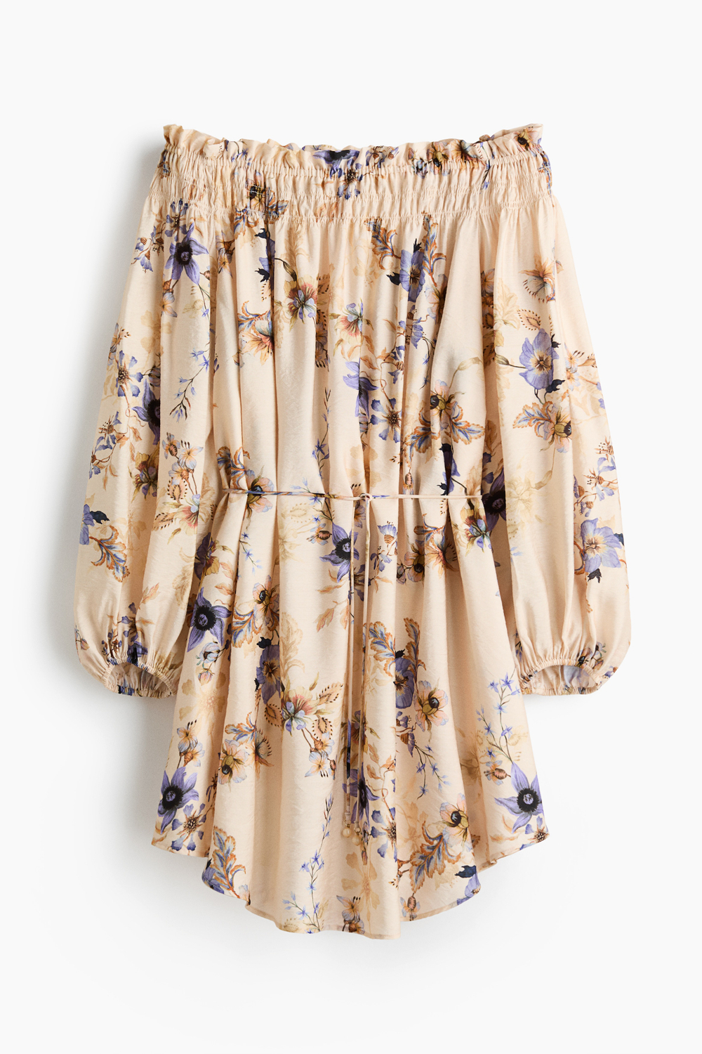 Платье оверсайз с открытыми плечами - H&M