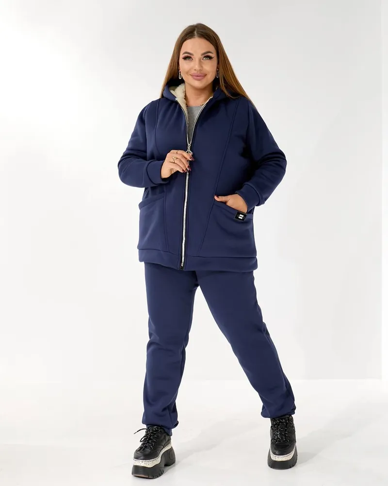 Костюм с мехом УК-5478-2 Фабрика Моды