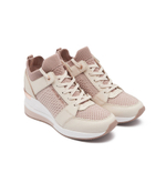 Кожаные кроссовки georgie knit trainer Michael Kors - бежевый(43S4GEFS1D)