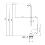 Смеситель для кухни 35к MIXLINE МЛ-ГС14 (ML-GS14) (302) песочный высок. излив