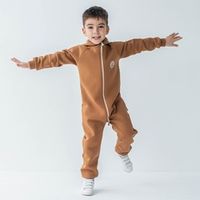 Комбинезон с клапаном и капюшоном "Орех" утепленный
