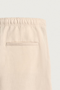 ZARA БРЮКИ RELAXED FIT ИЗ ВИСКОЗЫ И ЛЬНА, ЭКРЮ