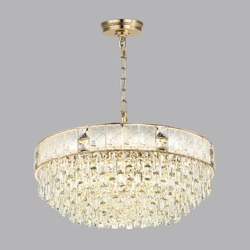 Подвесная хрустальная люстра 21*Е14 5070/21 золото Fiesta Odeon Light