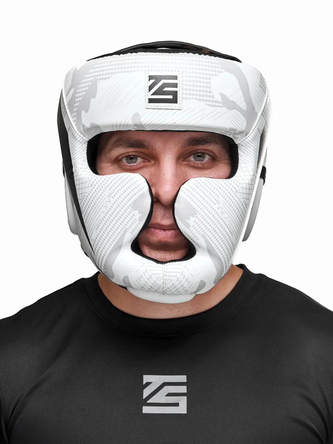 Шлем боксерский Tomorrow Star Fury White Black