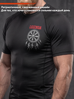 Рашгард с коротким рукавом LEGENDA Коловрат черный