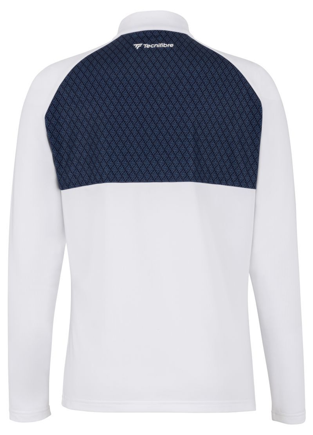 Женская теннисная футболка с длинным рукавом Tecnifibre Thermo Zipper Longsleeves - white