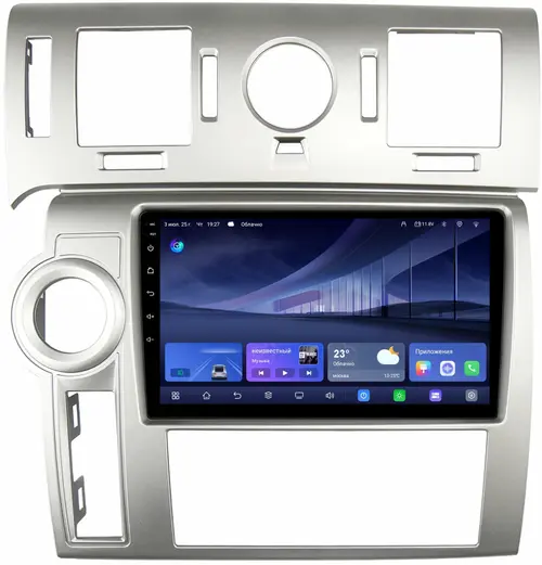 Магнитола для Hummer H2 2002-2009 - Kuberg QLed, Android 14, TS105, Быстрейшая, CarPlay, SIM-слот