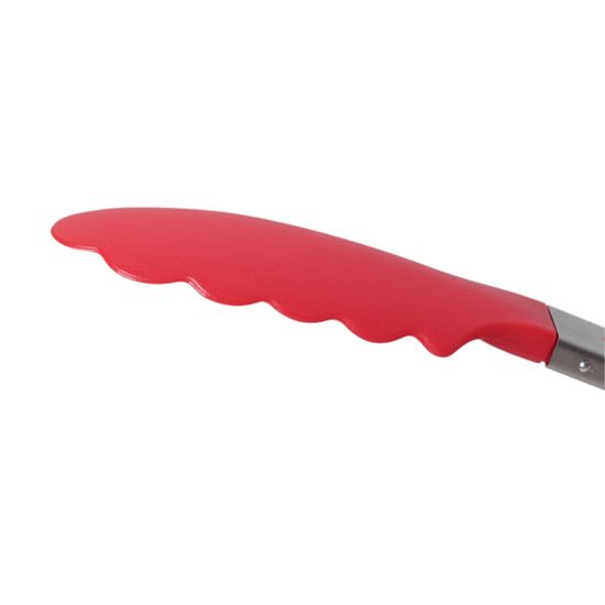 Щипцы нейлоновые 23 см. Kamille КМ-7514 с ручками из нержавеющей стали
