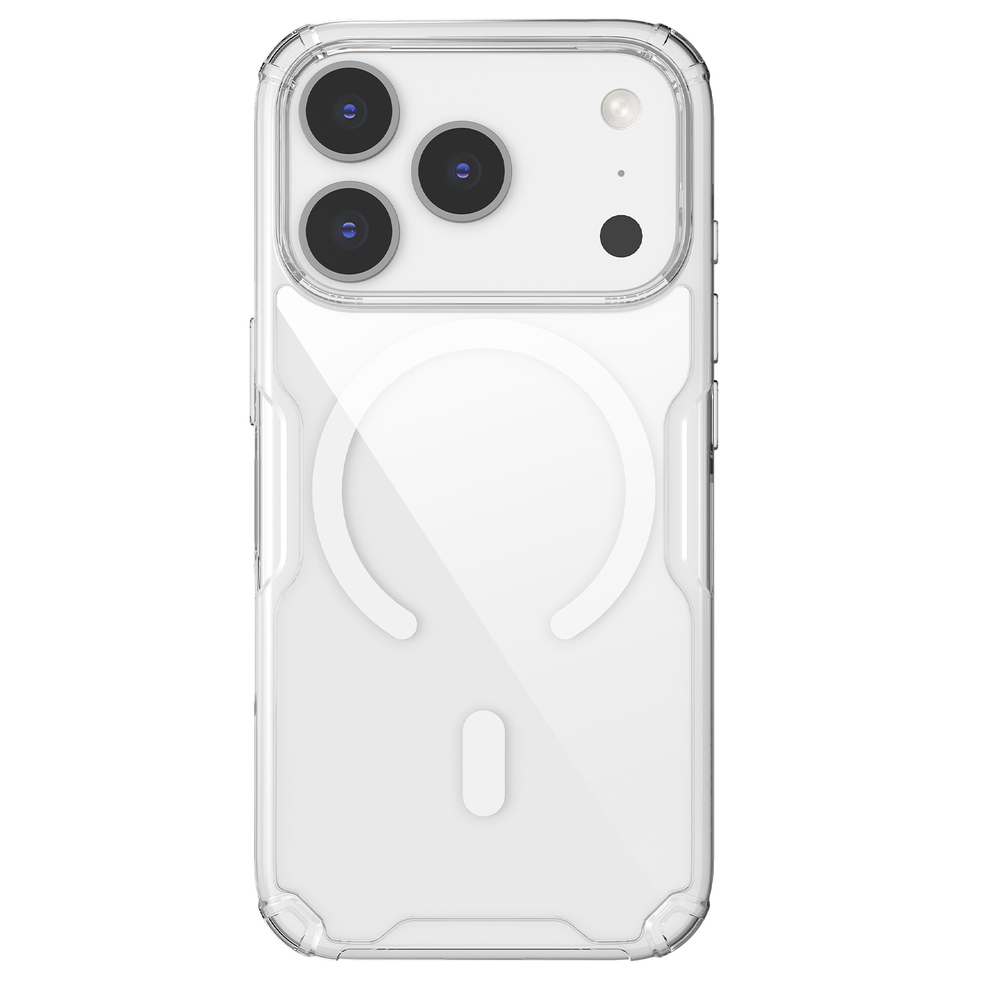 Прозрачный чехол от Nillkin с MagSafe для iPhone 17 Pro, серия Nature TPU Pro Magnetic Case