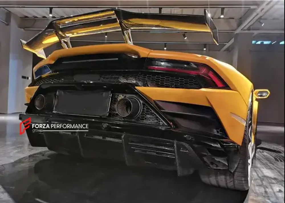 Карбоновый диффузор заднего бампера для Lamborghini Huracan Evo RWD Ламборгини Хуракан