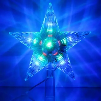 Фигура светодиодная ЗВЕЗДА ДЛЯ ЁЛКИ «Луч» 28 ламп LED, 17,5 см, Мультицвет