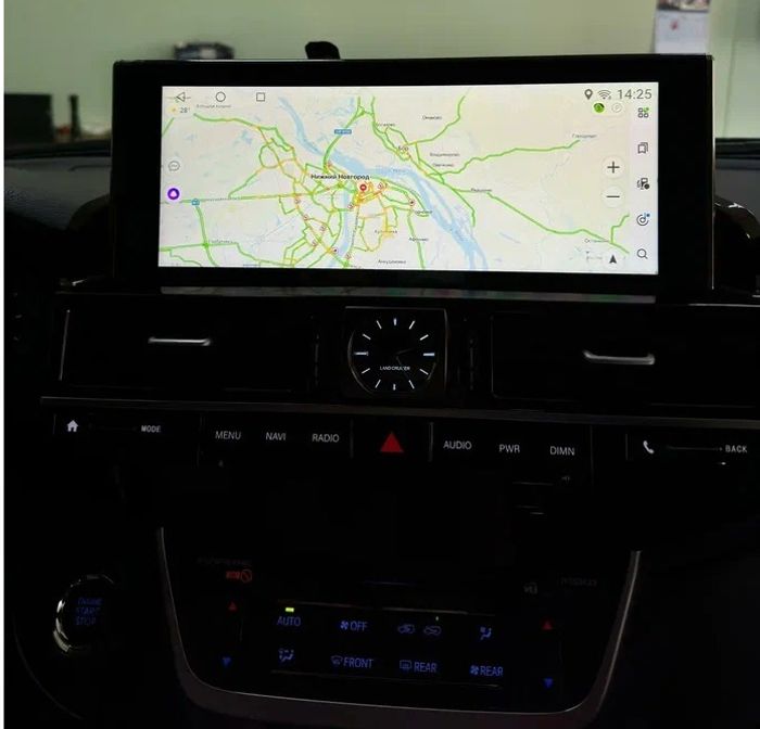 Магнитола для Toyota Land Cruiser 200 2015-2021 (топовая комплектация) - Kuberg BNR-16LCHMEG на Android 13, Быстрая, 4G SIM-слот, CarPlay