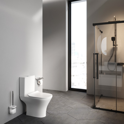 Унитаз-компакт FlashClean с сиденьем микролифт AM.PM Sense C748600SC