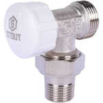 STOUT Клапан термостатический угловой 1/2" х 3/4"ЕК