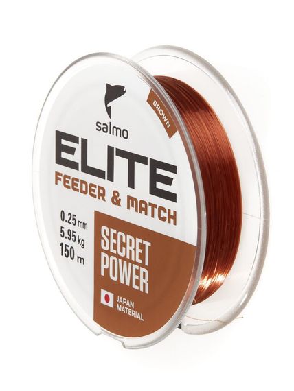 Леска монофильная Salmo Elite FEEDER &amp; MATCH 150 м, 0,25 мм