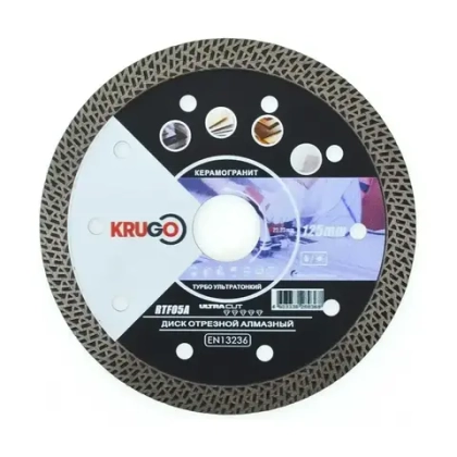 Диск алмазный турбо TF 125х1,4х22,23 мм KRUGO RTF05A