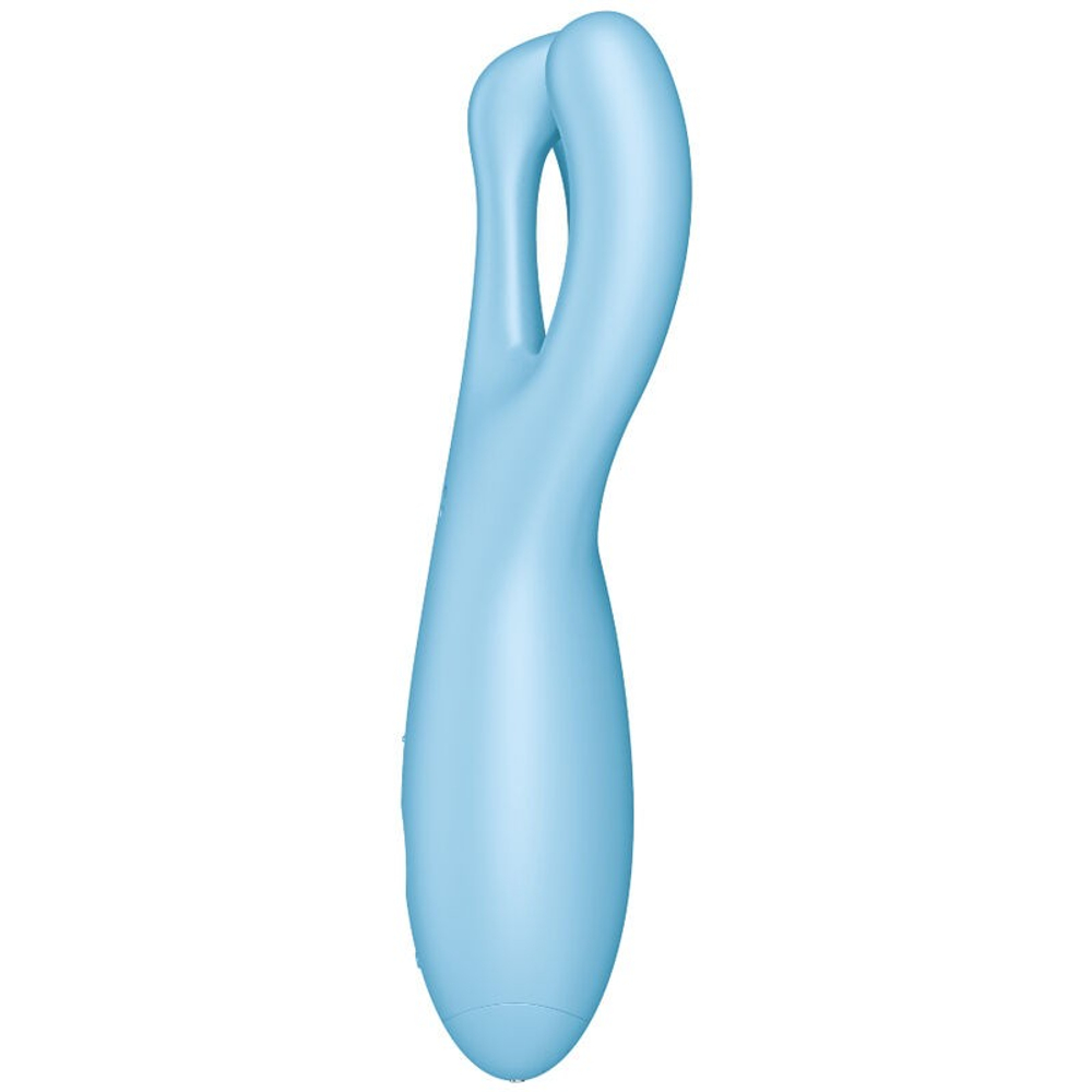 Satisfyer Threesome 4 Вибромассажер голубой