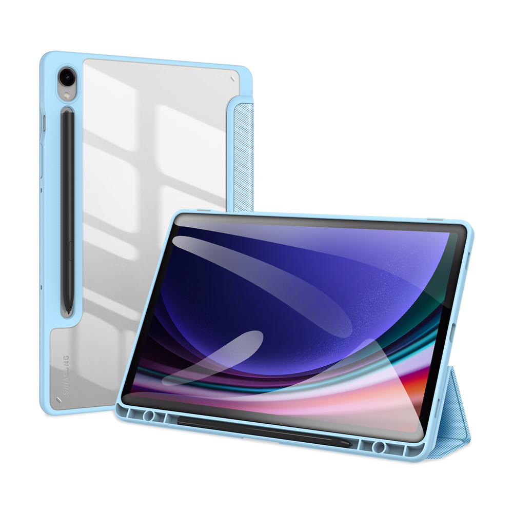 Чехол книжка синего цвета для планшета Samsung Tab S10 Lite, Tab S10 FE, Tab S9, Tab S9 FE, серия Toby Series Case от Dux Ducis