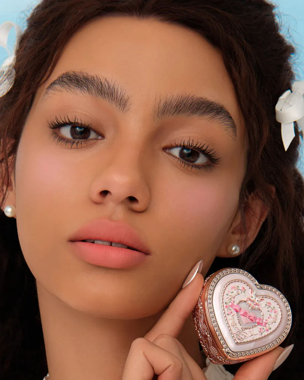 Румяна для лица Flower Knows Bunny Garden Embossed Blush - 03 Ballet Tutu