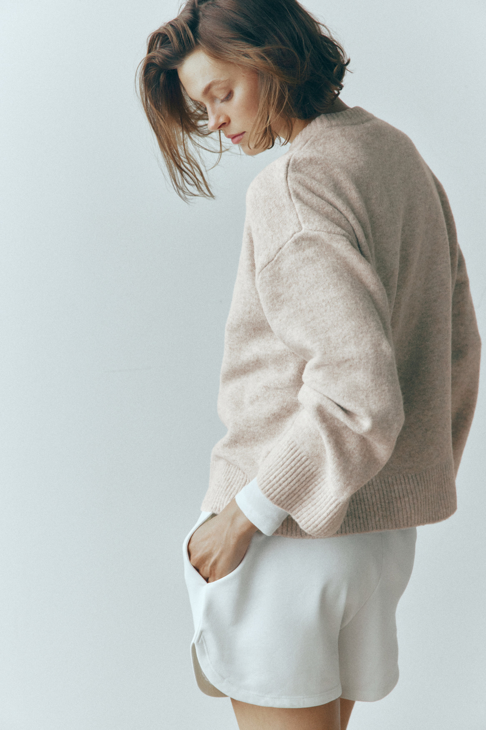 Мягкий джемпер с шерстью и круглым вырезом - H&M