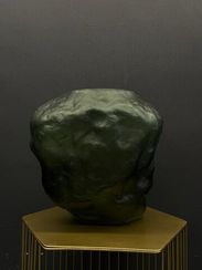 Паскаль (зеленый) Ваза стеклянная матовая 33.5х23х30.5см