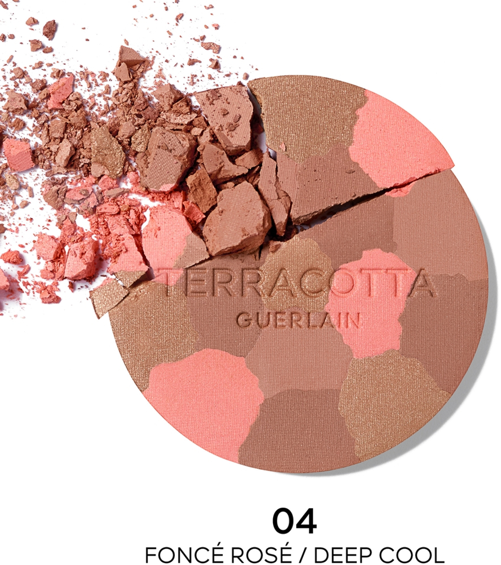 GUERLAIN Terracotta Light - Розово-светящий бронзирующий порошок - заполнитель оттенок 04 Deep Cool, 10 g