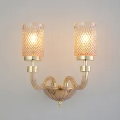 Бра Silvestro SILVESTRO AP2 AMBER Crystal Lux