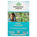 Organic India, Очищающий чай с тулси, без кофеина, 18 пакетиков, 28,8 г (1,02 унции)