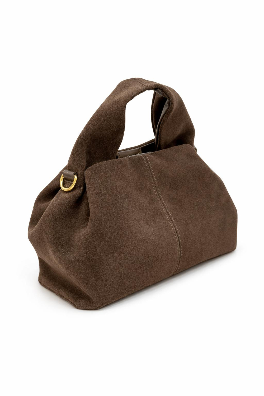 ITALY K сумка замша TAUPE - коричневый