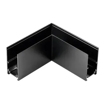 Соединитель для накладного трека горизонтальный угловой 509127 чёрный Uno Lightstar