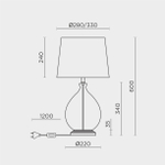 Настольный светильник MODELUX ML.6111.01TL BK