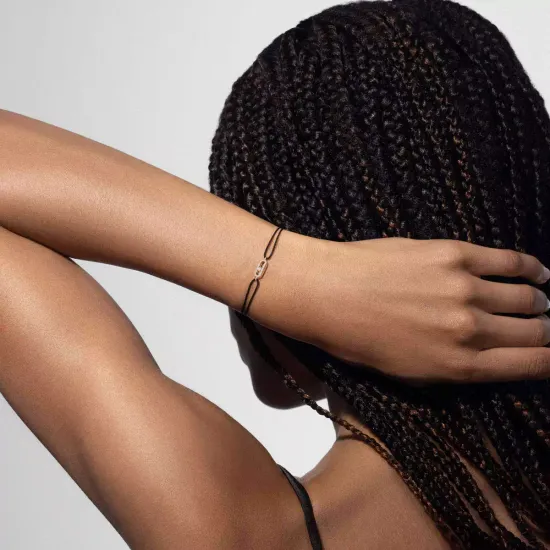 Messika Move Uno black cord bracelet