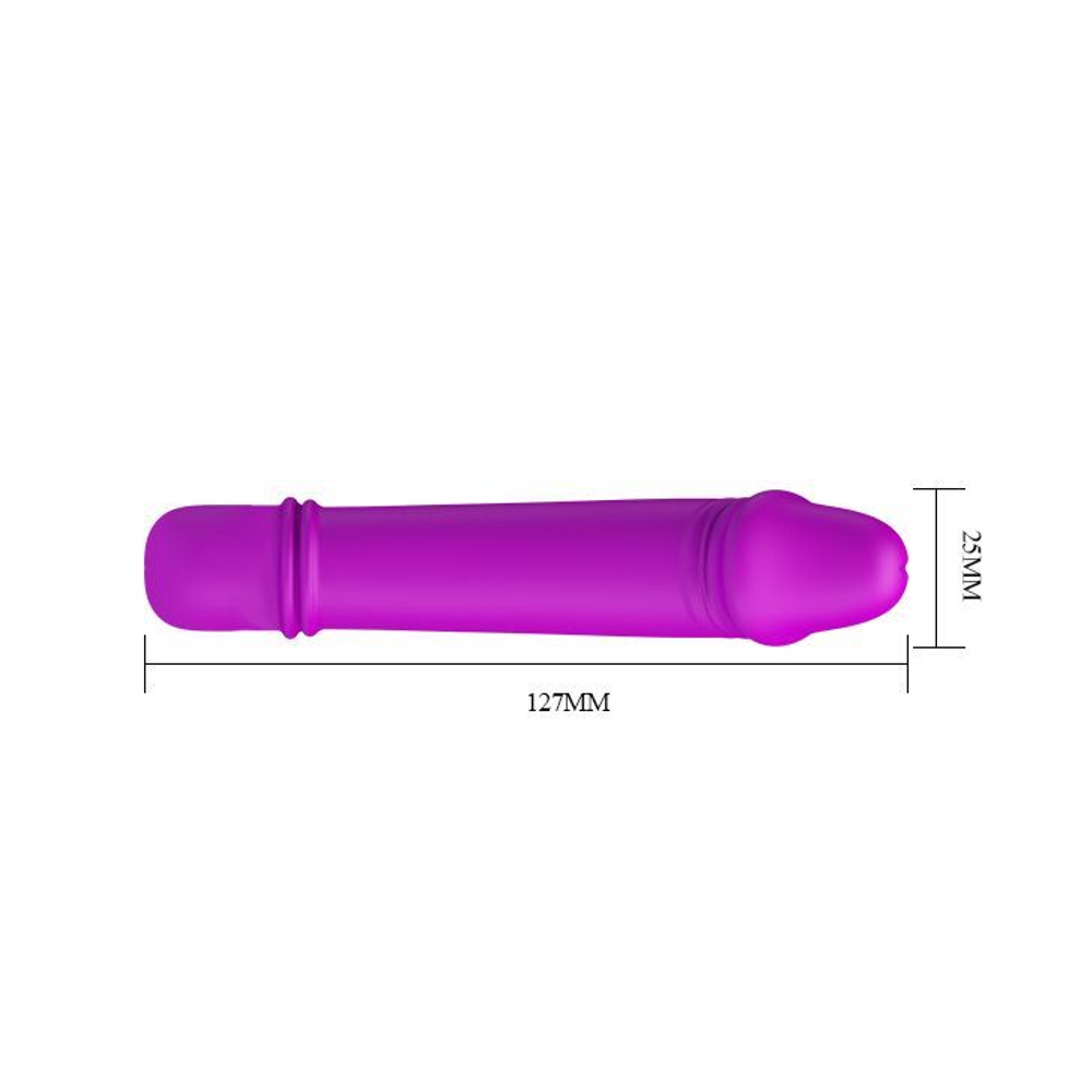 Мини-вибратор Emily с 10 видами вибрации - 12,7 см. (Цвет: лиловый)