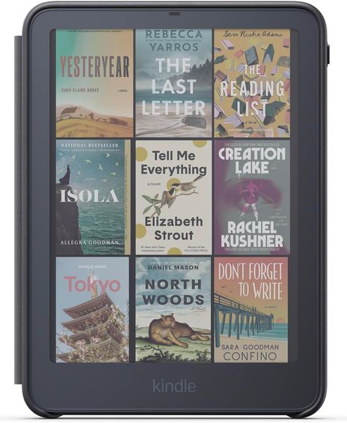 Оригинальный чехол для Amazon Kindle Paperwhite/Colorsoft 2026 Plant-Based Leather Cover, Серый | Graphite