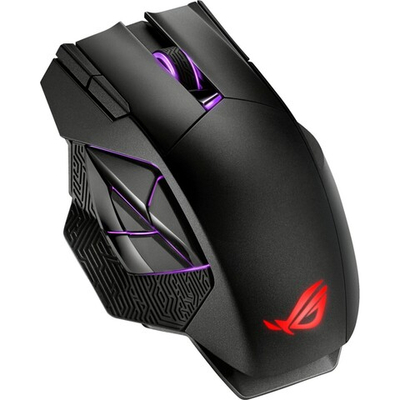 Мышь ASUS ROG SPATHA X, Black (беспроводная 2.4 GHz)