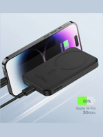 Внешний аккумулятор повербанк чёрный Power Bank 5000mAh 20W BASEUS PPCXM