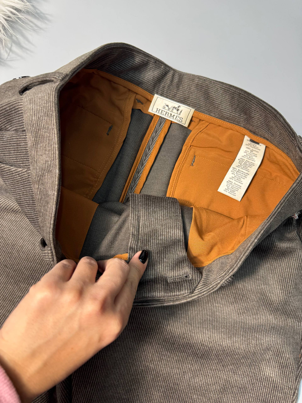 Вельветовые брюки Hermes