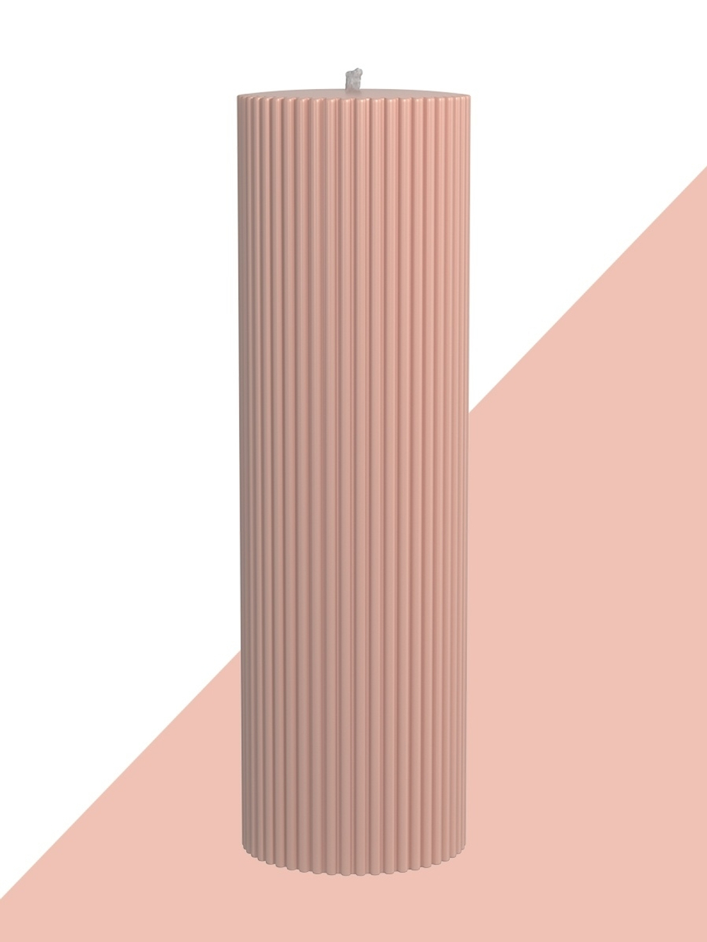 Декоративная свеча 6х20см SCANDYLAB Empire Beige SL-EL02